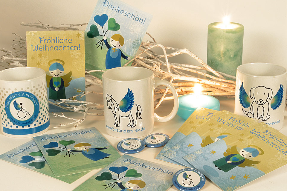 Schenken und Helfen – Mit liebevoll gestalteten Besonders e.V. Werbeartikeln