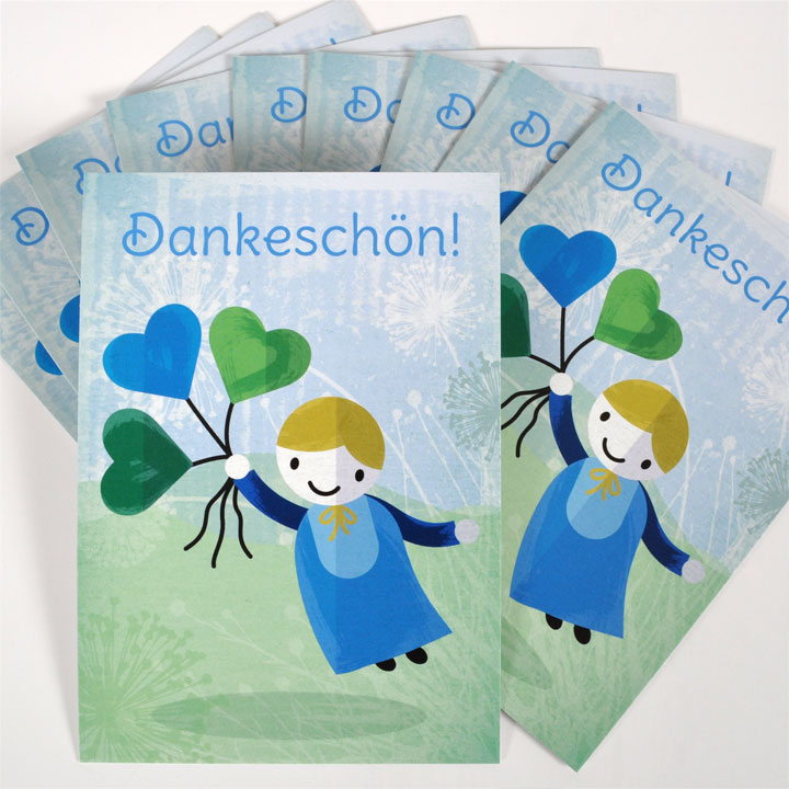 Postkarte „Dankeschön“ 10er Set